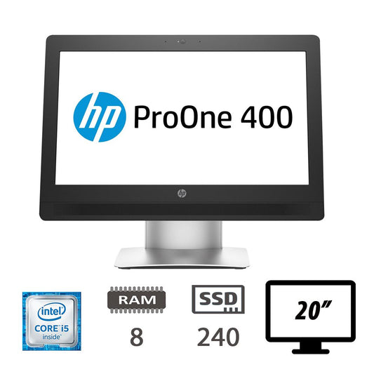 hp 400 g2 aio 20 i5-6500t/8/240ssd/w10p/2y