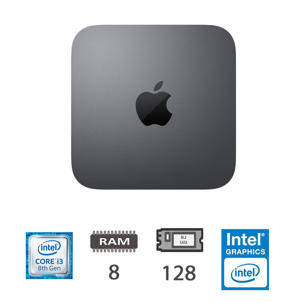 Mac Mini (2018)I3-8100/8/128m2/Sg/2y.