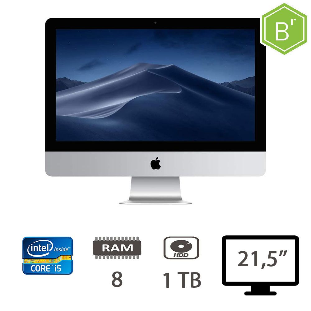 Imac 21,5 (L12) I5-3330s/8/Hdd1tb/2y - B