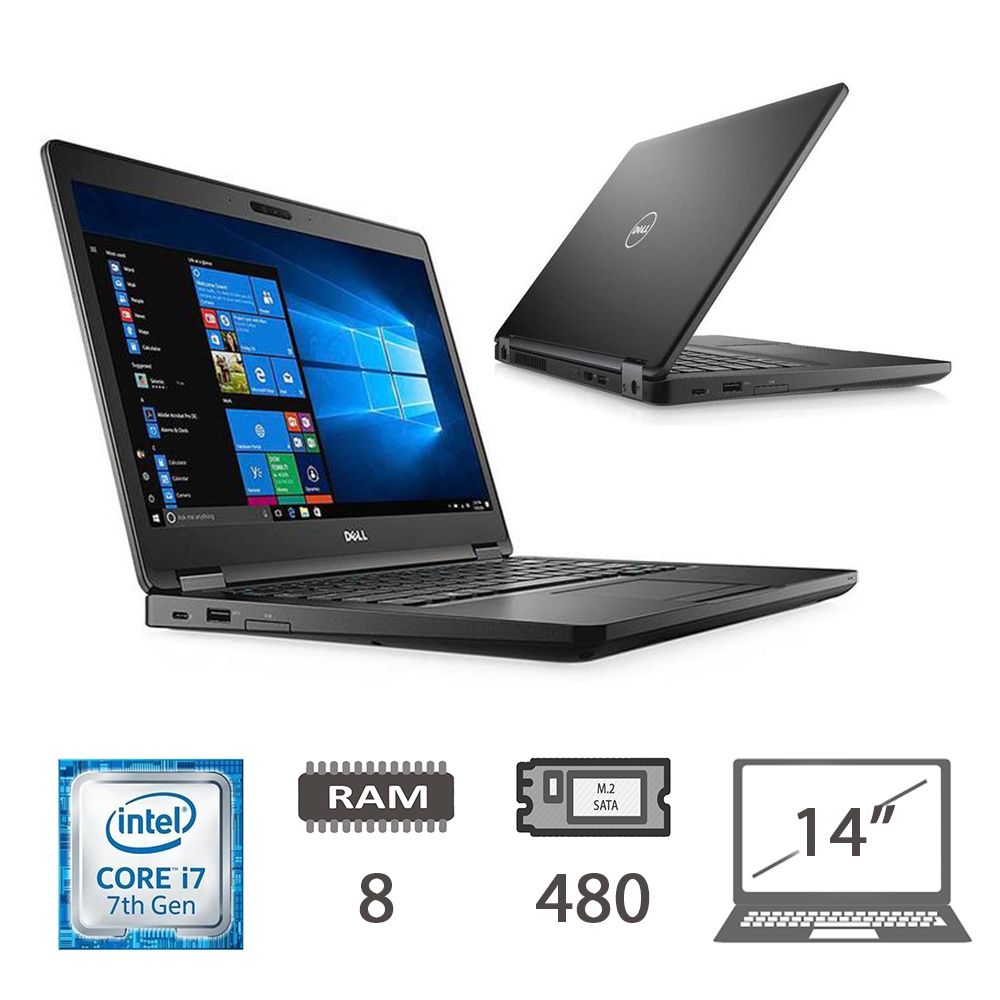 Dell Latitude 5480 - I7-7600u/8/512m2/14/W10p/2y.