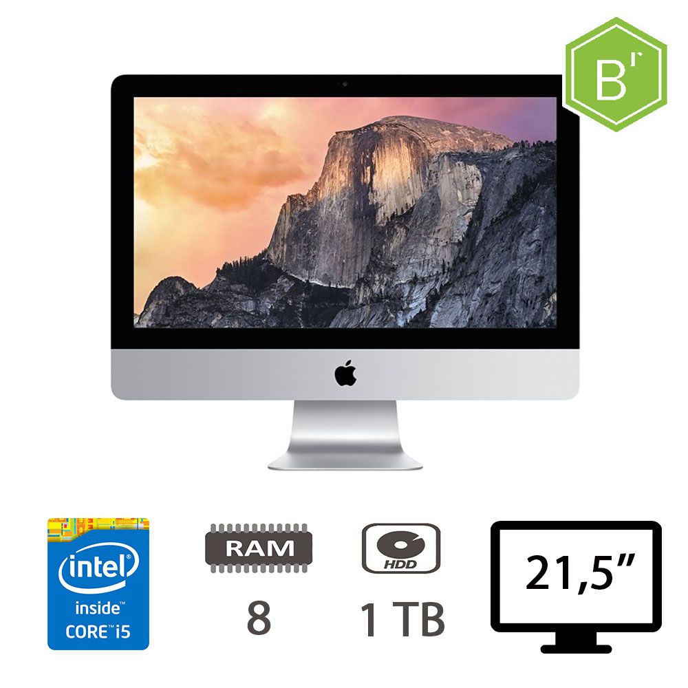 Imac 21,5 (2015)I5-5575r/8/Hdd1tb/2y - B