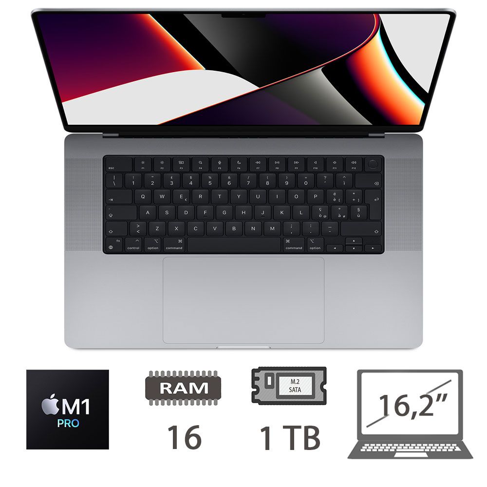 Mbp 16,2 (2021)M1 Pro-10c/16/1tb/16c Gpu/Sg/2y