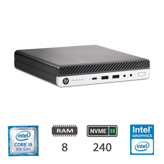 Hp Regloo 800 G4 Dm I5-8500t/8gb/Nvme240/W10p/2y