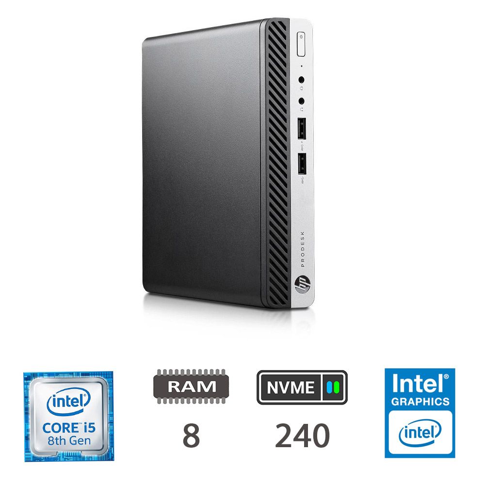 Hp Regloo 400 G5 Dm I5-8500t 8gb Nvme240 W10p 2y