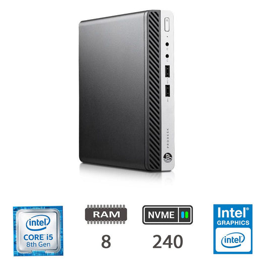 Hp Regloo 400 G5 Dm I5-8500t 8gb Nvme240 W10p 2y