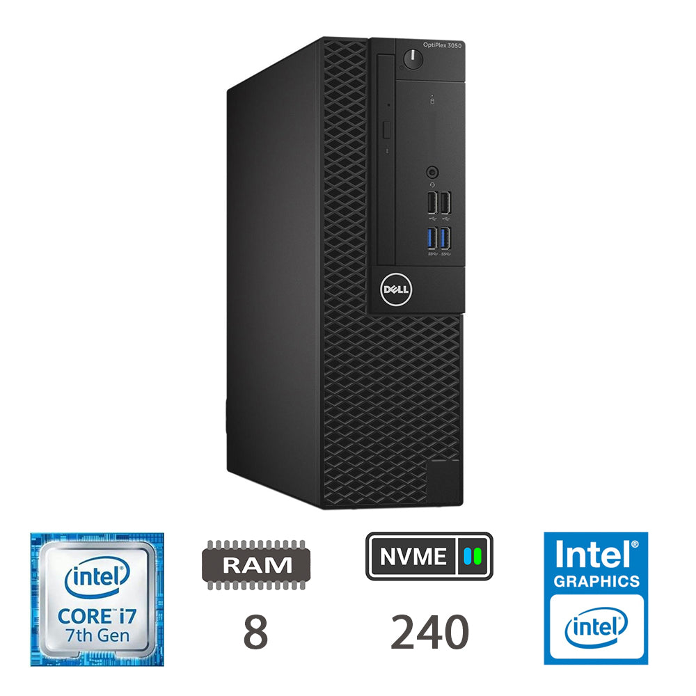 Dell Optiplex 3050 I7-7700/8/Nvme240/W10p/2y