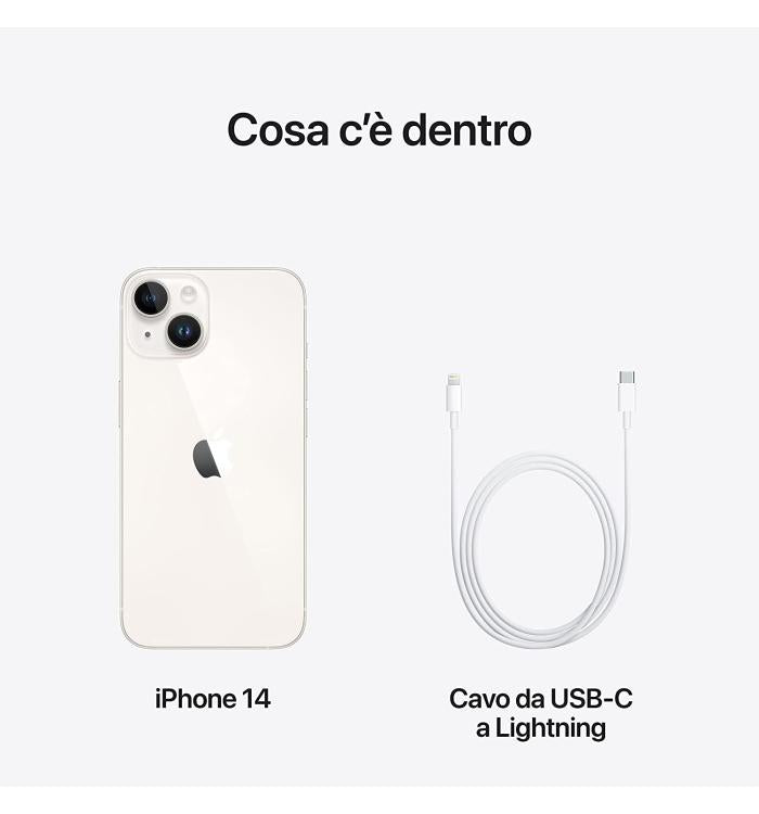 APPLE IPHONE 14 128GB BIANCO GARANZIA EUROPA