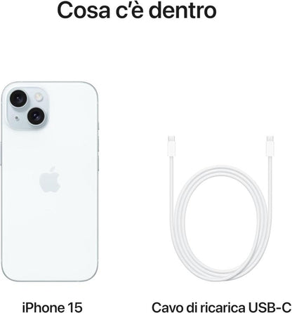 APPLE IPHONE 15 128GB AZZURRO GARANZIA EUROPA 24 MESI