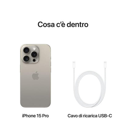 APPLE IPHONE 15 PRO 256GB NATURAL TITANIO GARANZIA EUROPA 24 MESI