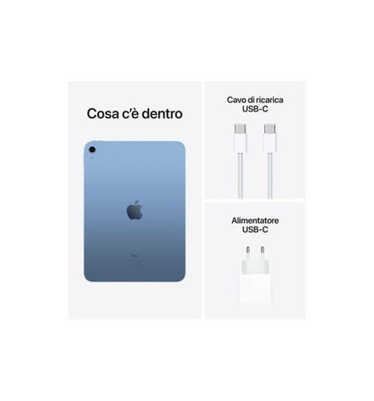 APPLE IPAD 10.9" WI-FI 64GB BLU GARANZIA UFFICIALE 24 MESI APPLE