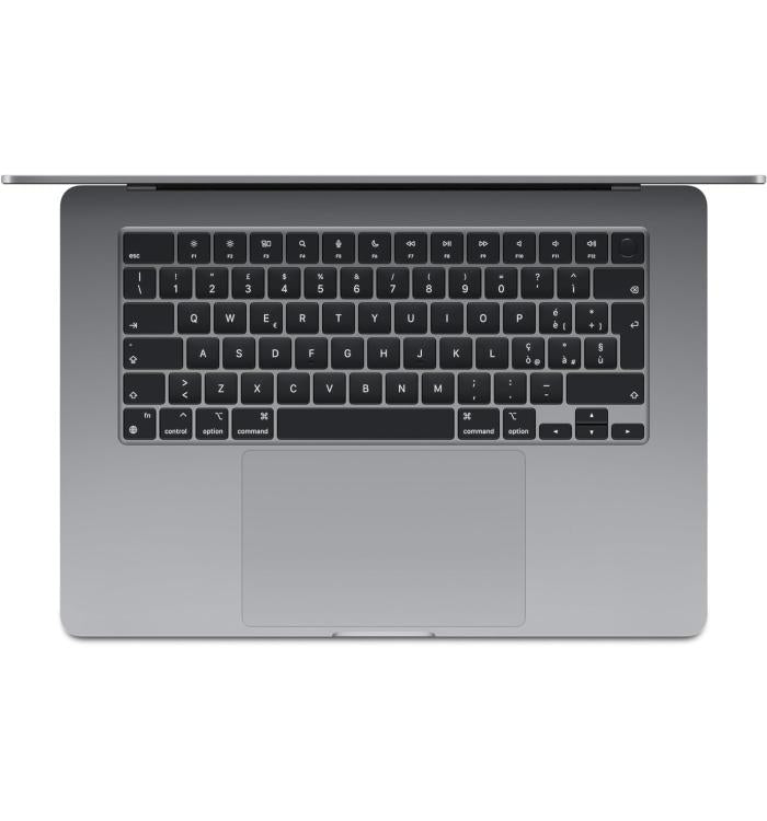 APPLE MACBOOK AIR 15" CHIP M3 (2024) CPU 8-CORE GPU 10-CORE 8GB DI RAM + 256GB SSD GARANZIA 24 APPLE SPACE GRAY - TASTIERA ITALIANA