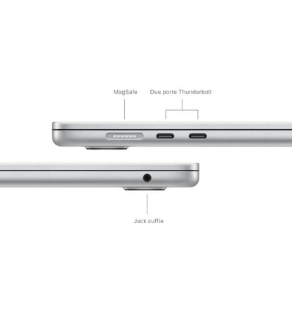 APPLE MACBOOK AIR 15,3" 2023 CHIP M2 8+512GB GARANZIA 24 MESI APPLE SILVER - TASTIERA ITALIANA