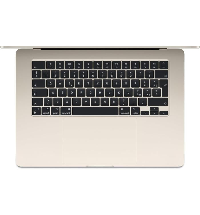 APPLE MACBOOK AIR 15" CHIP M3 (2024) 8-CORE CPU 10-CORE GPU 16GB RAM + 512GB SSD 24 WARRANTY APPLE GALAXY - ITALIAN KEYBOARD 